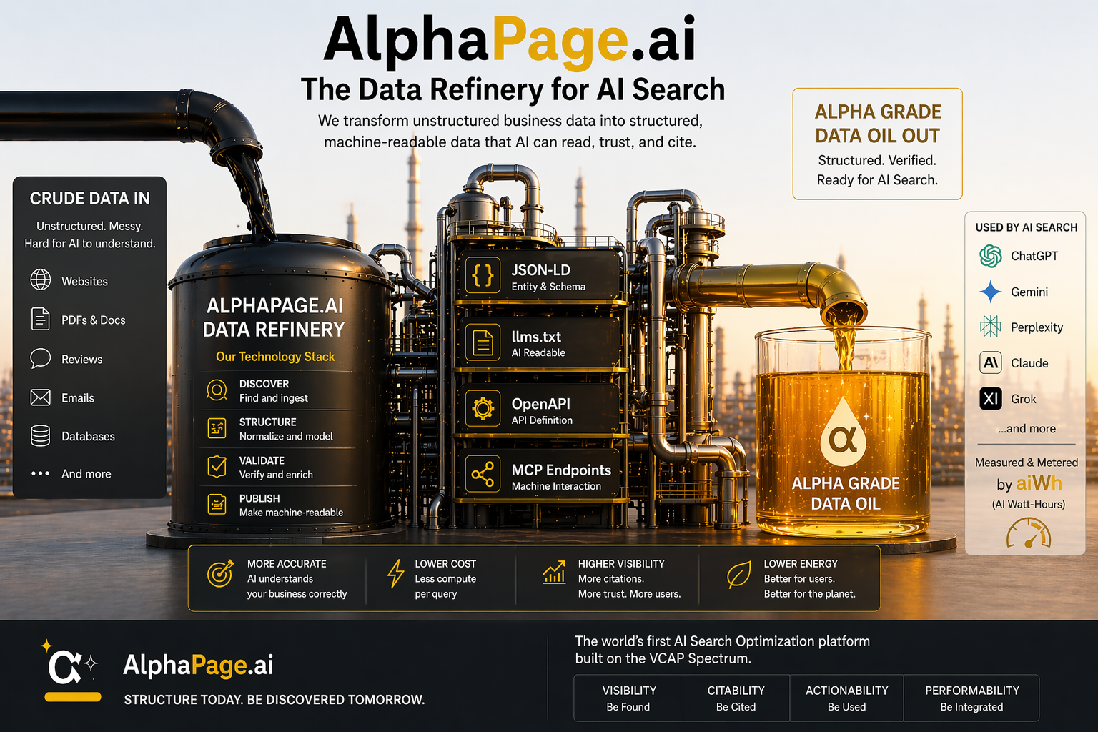 AlphaPage.ai — The Data Refinery for AI Search